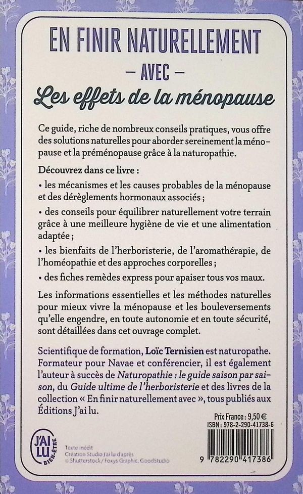 Quatrième de couverture de « Les effets de la ménopause »
