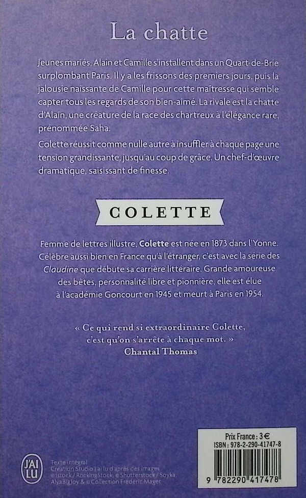 Quatrième de couverture de « La chatte : roman »