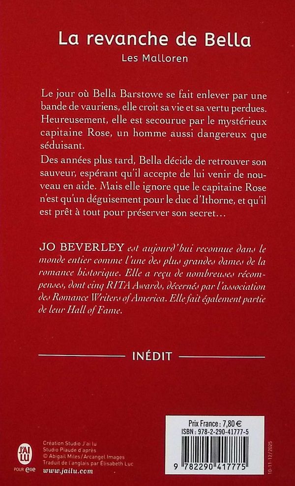 Quatrième de couverture de « La revanche de Bella »