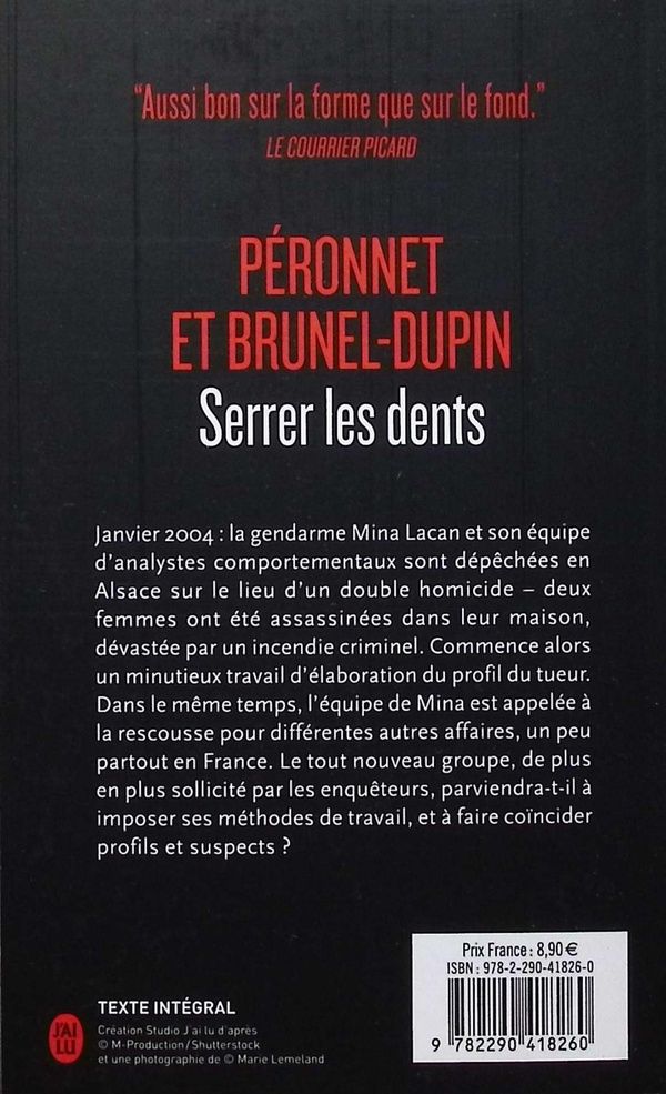 Quatrième de couverture de « Serrer les dents »