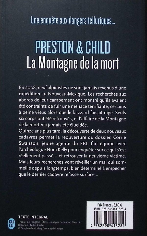 Quatrième de couverture de « La montagne de la mort »