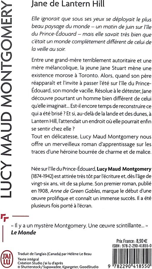 Quatrième de couverture de « Jane de Lantern Hill : roman »
