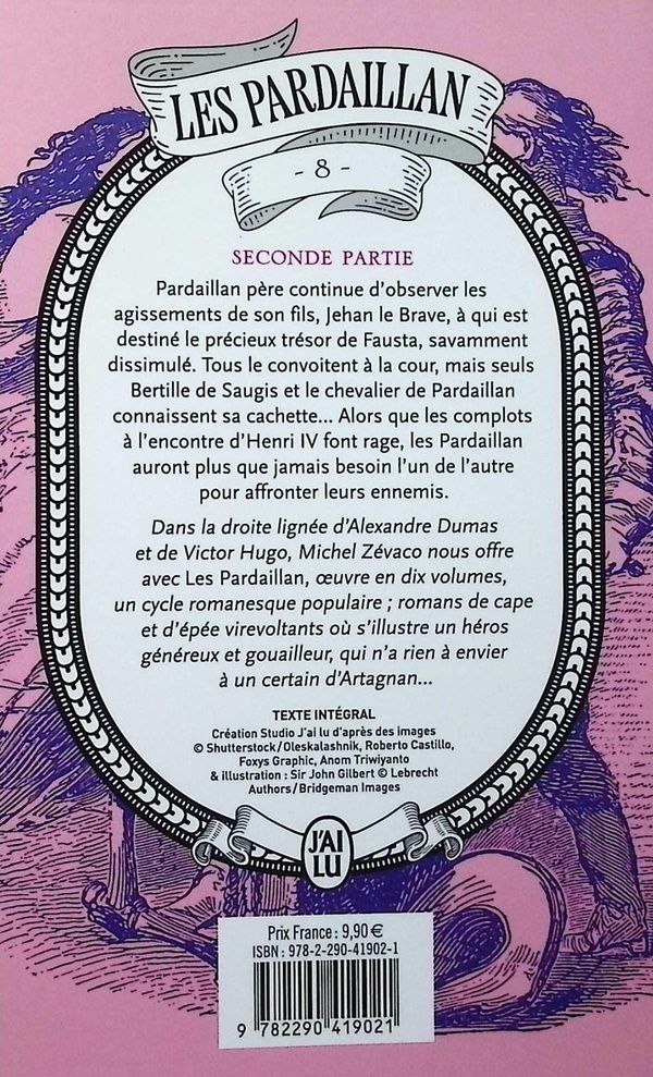 Quatrième de couverture de « Le fils de Pardaillan : roman »