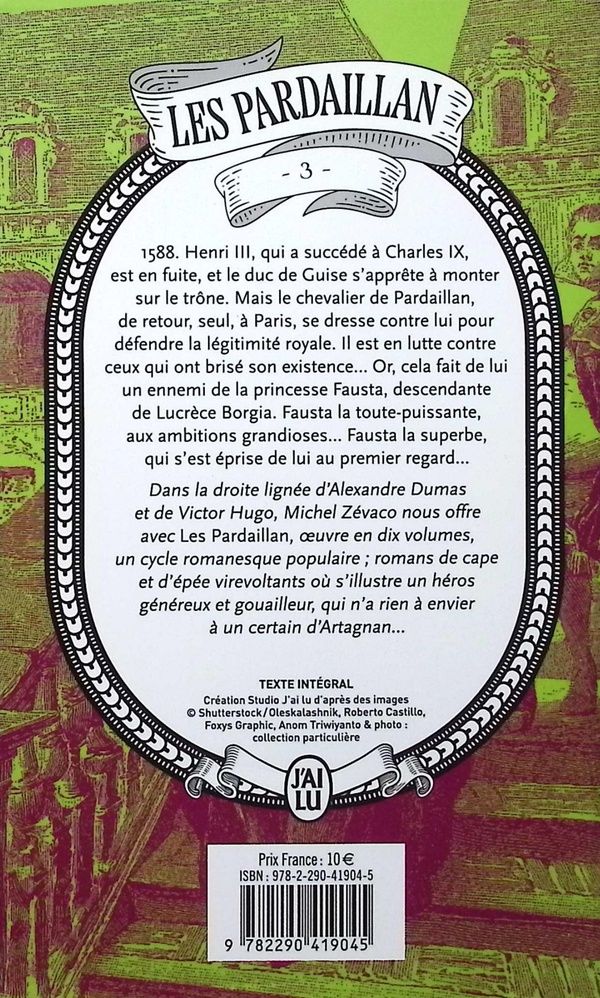 Quatrième de couverture de « La Fausta »