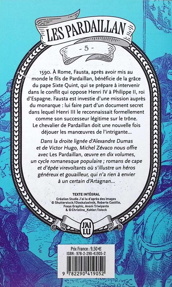 Quatrième de couverture de « Pardaillan et Fausta : roman »