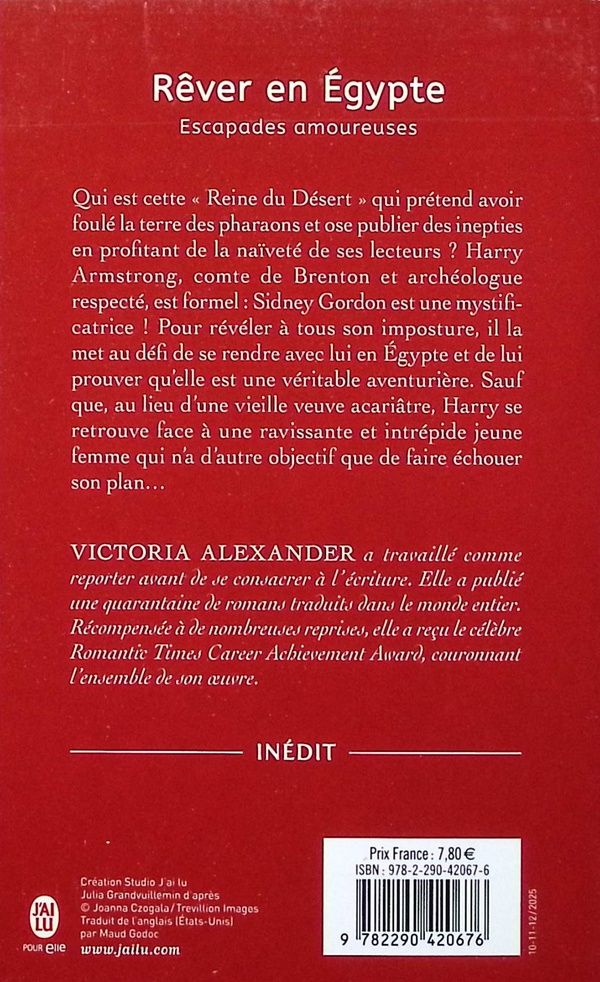 Quatrième de couverture de « Rêver en Égypte »
