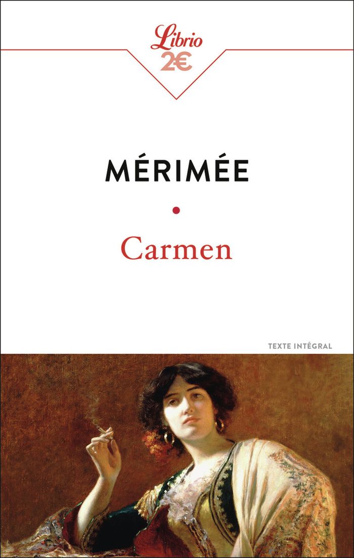 Couverture du livre « Carmen » de Prosper Mérimée, librairie Les Contes Infusés à Corte