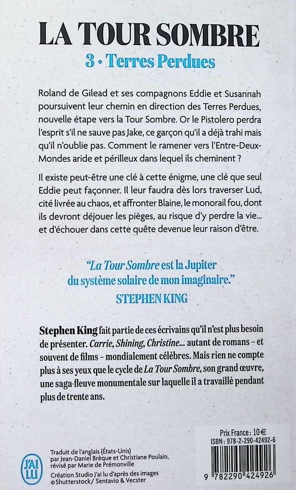Quatrième de couverture de « Terres perdues »