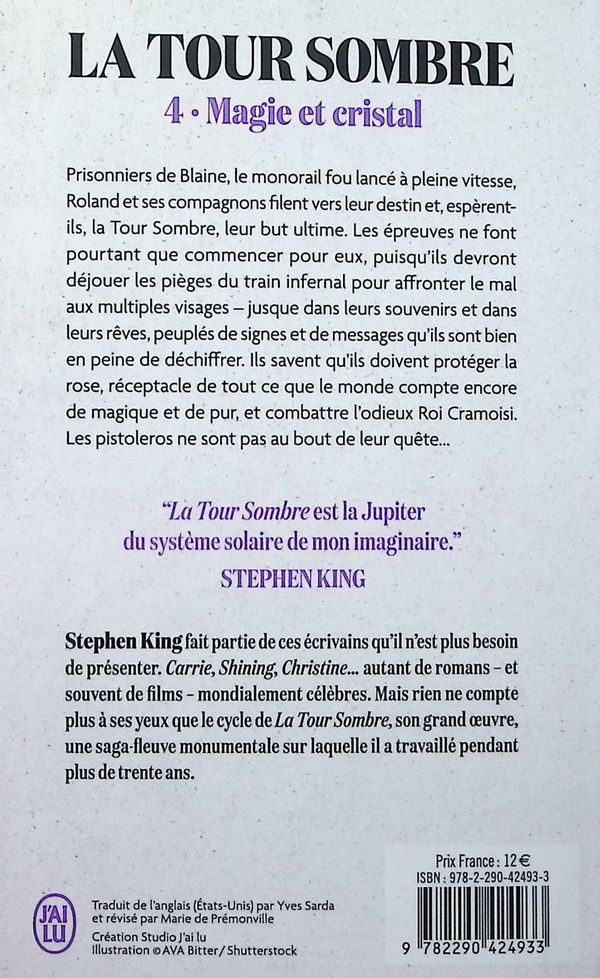 Quatrième de couverture de « Magie et cristal »