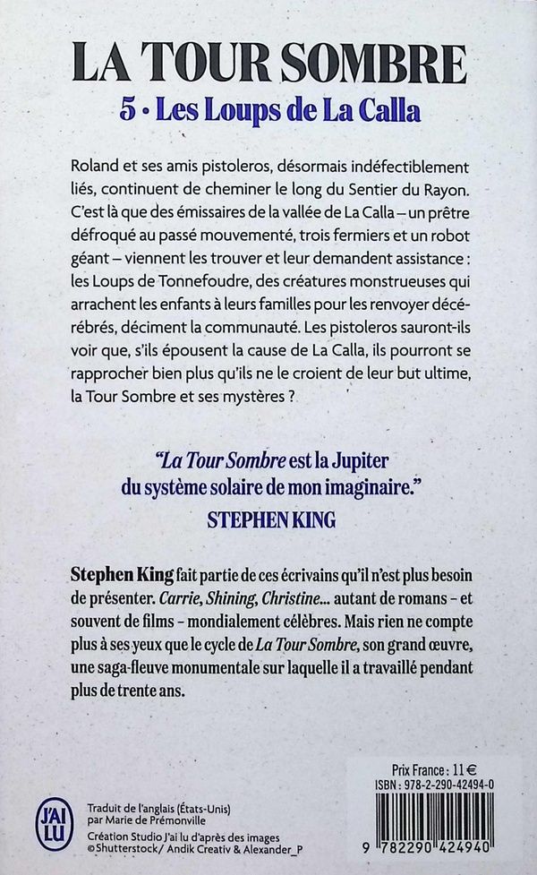 Quatrième de couverture de « Les loups de la Calla »