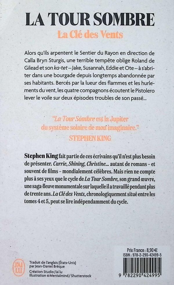 Quatrième de couverture de « La clé des vents »