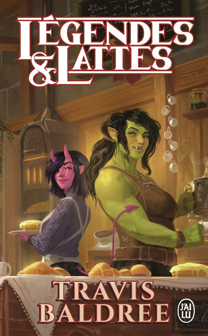 Couverture du livre « LEGENDES & LATTES » de Travis Baldree, librairie Les Contes Infusés à Corte