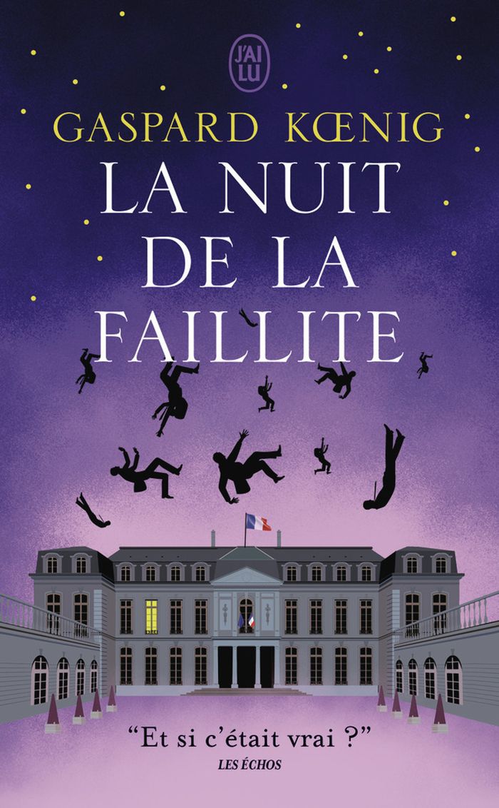 Couverture du livre « La nuit de la faillite : roman » de Gaspard Koenig, librairie Les Contes Infusés à Corte