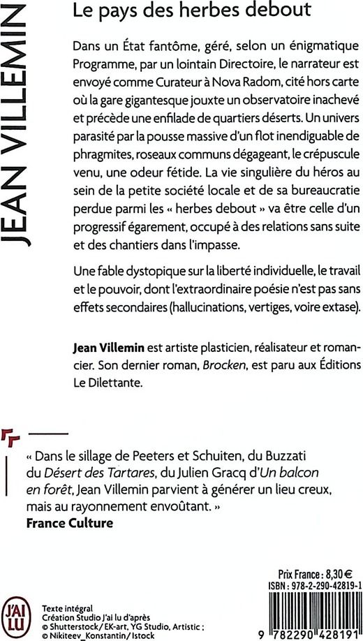 Quatrième de couverture de « Le pays des herbes debout »