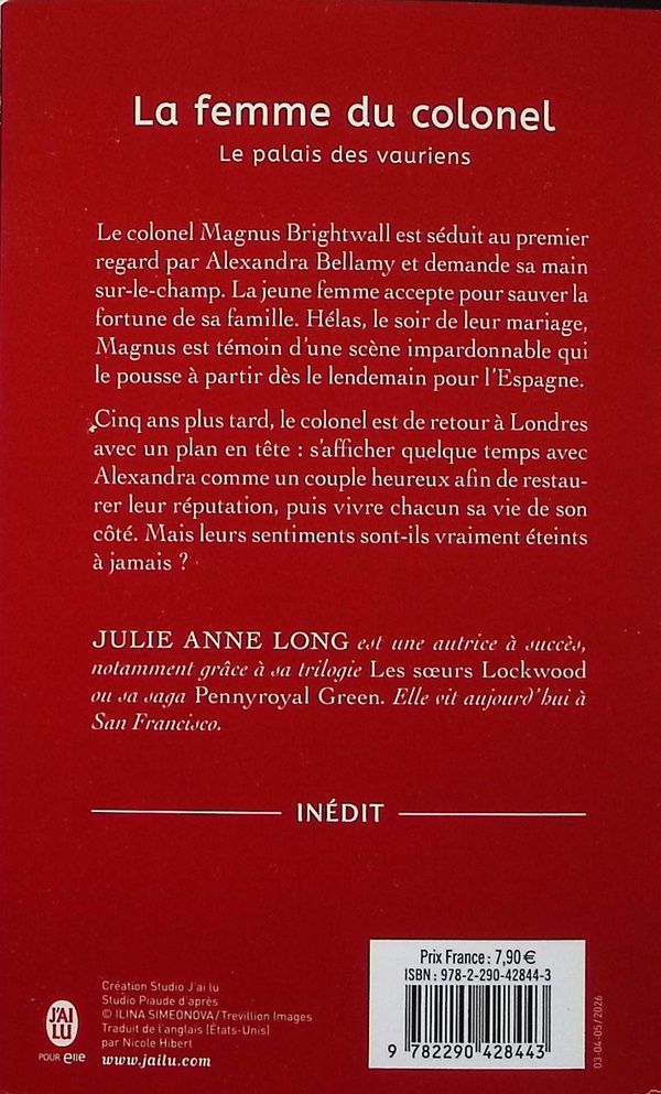 Quatrième de couverture de « La femme du colonel »