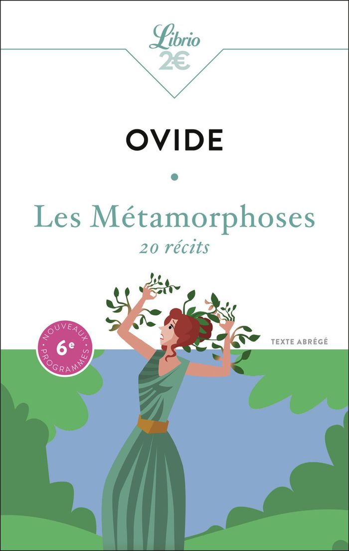 Couverture du livre « Les métamorphoses : 20 récits » de Ovide, librairie Les Contes Infusés à Corte