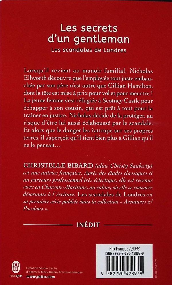 Quatrième de couverture de « Les secrets d'un gentleman »