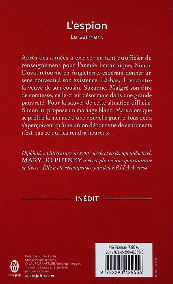 Quatrième de couverture de « Le serment : L'espion »