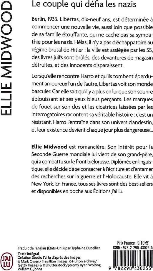 Quatrième de couverture de « Le couple qui défia les nazis : roman »