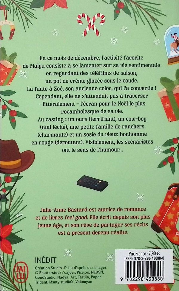 Quatrième de couverture de « AU SECOURS, JE SUIS DANS UN WESTERN DE NOEL ! »