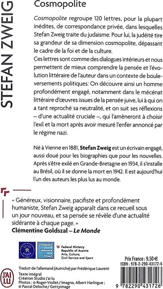 Quatrième de couverture de « COSMOPOLITE »
