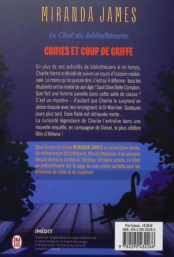 Quatrième de couverture de « Crimes et coup de griffe »