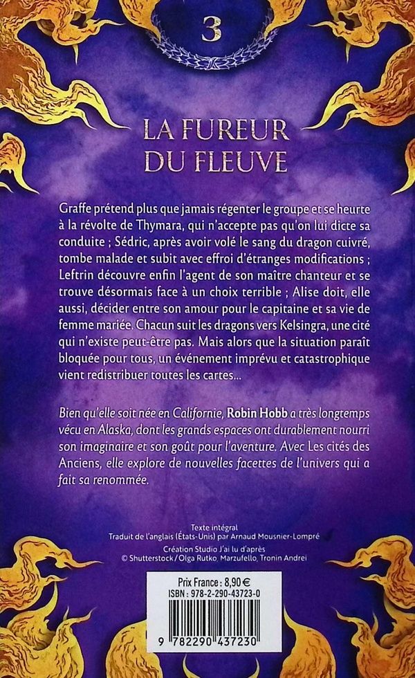 Quatrième de couverture de « LES CITES DES ANCIENS - T03 - LA FUREUR DU FLEUVE »
