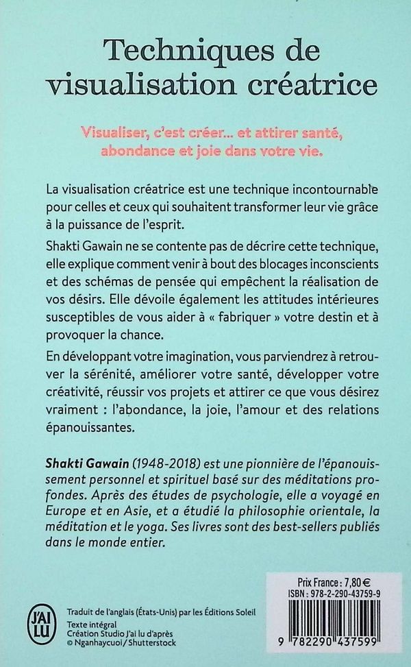 Quatrième de couverture de « Techniques de visualisation créatrice »