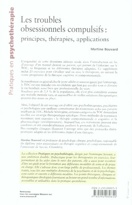 Quatrième de couverture de « LES TROUBLES OBSESSIONNELS COMPULSIFS - POD »