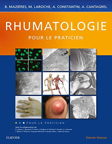 Couverture du livre « RHUMATOLOGIE POUR LE PRATICIEN » de Mazieres/laroche, librairie Les Contes Infusés à Corte