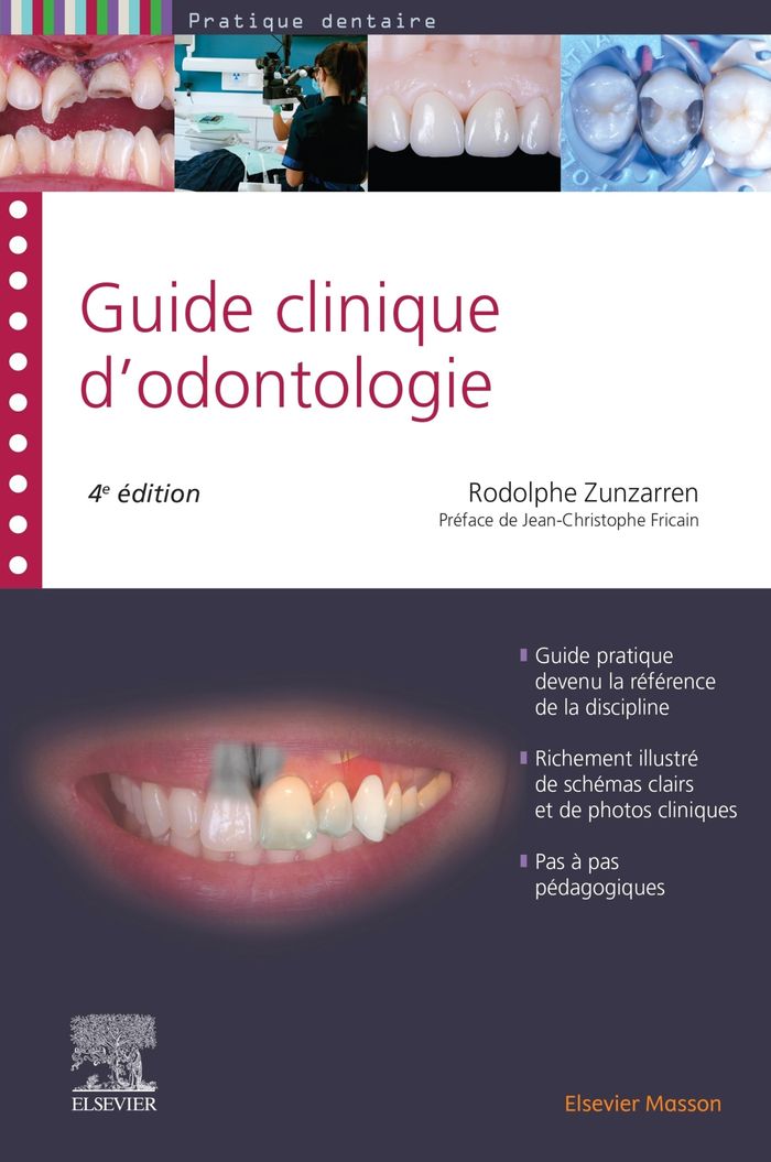 Couverture du livre « Guide clinique d'odontologie » de Rodolphe Zunzarren, librairie Les Contes Infusés à Corte