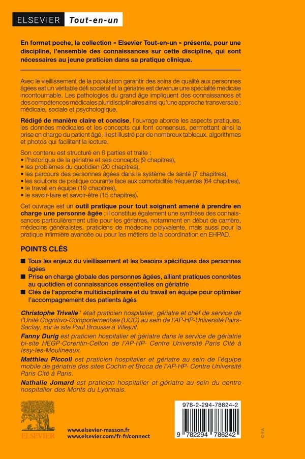 Quatrième de couverture de « Tout-en-un de gériatrie »