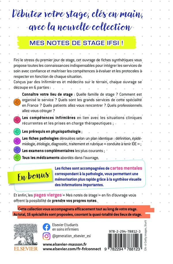 Quatrième de couverture de « Mon stage infirmier en libéral »