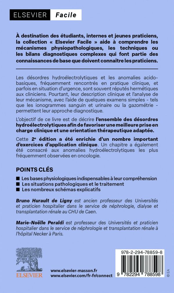 Quatrième de couverture de « Les troubles hydroélectrolytiques »
