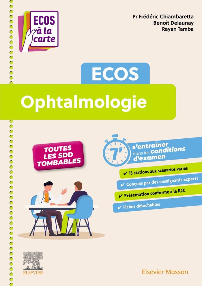 Couverture du livre « Ecos ophtalmologie » de Frédéric Chiambaretta, librairie Les Contes Infusés à Corte