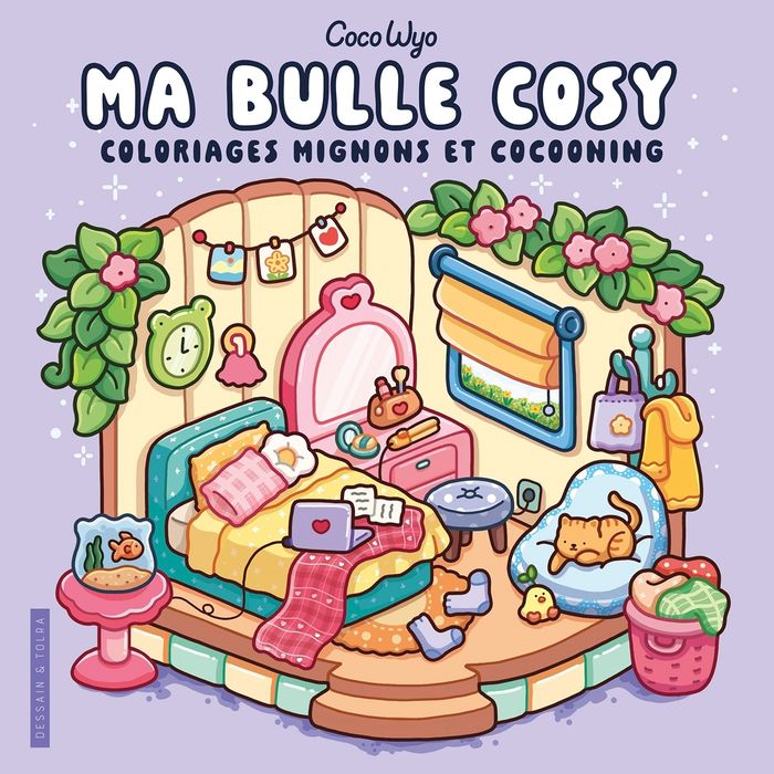 Couverture du livre « MA BULLE COSY - COCO WYO - LIVRE DE COLORIAGE - COSY COLO » de Coco Wyo, librairie Les Contes Infusés à Corte