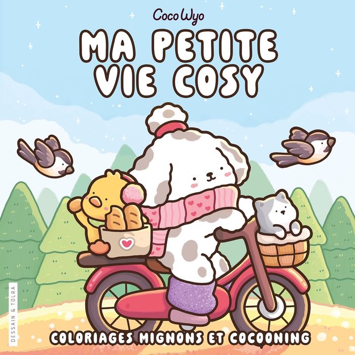 Couverture du livre « MA PETITE VIE COSY - COCO WYO - COLORIAGES MIGNONS ET COCOONING - COSY COLO » de Coco Wyo, librairie Les Contes Infusés à Corte