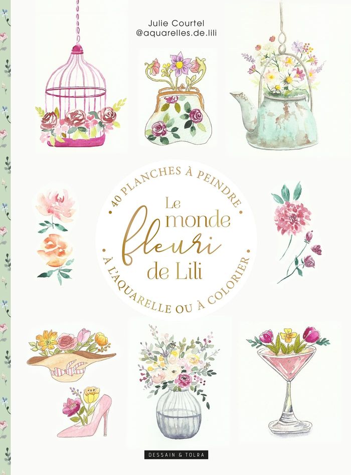 Couverture : COLORIAGE LUXE - LE MONDE FLEURI DE LILI