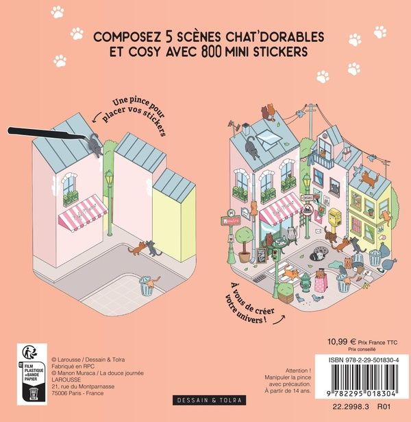 Quatrième de couverture de « COZY STICKERS - BIENVENUE A RONRONLAND »