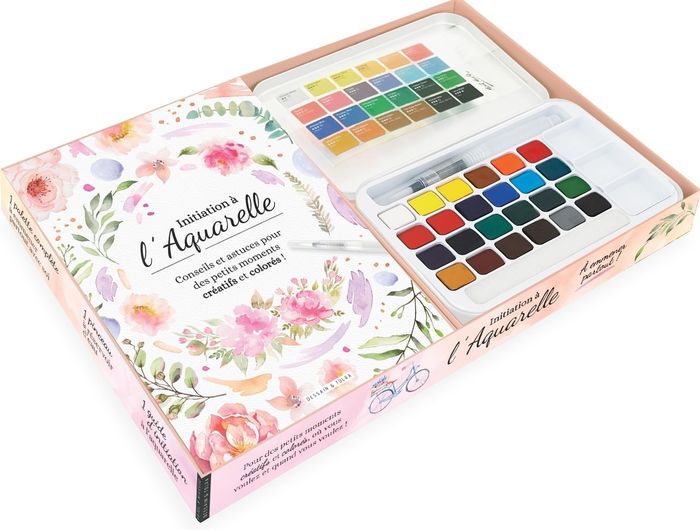 Couverture du livre « INITIATION A L'AQUARELLE », librairie Les Contes Infusés à Corte