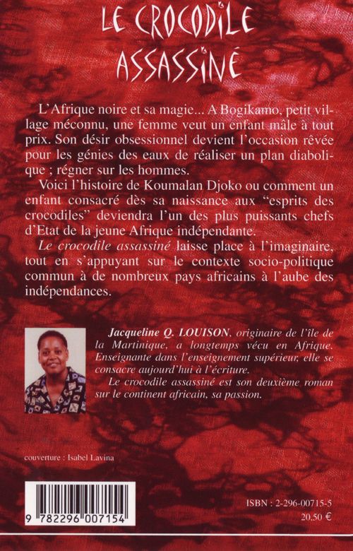 Quatrième de couverture de « LE CROCODILE ASSASSINE »