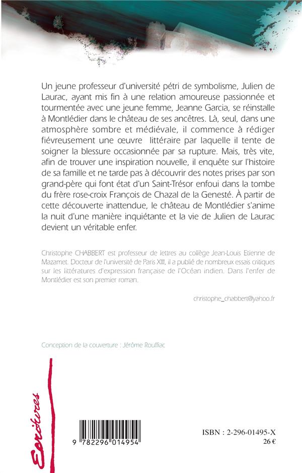 Quatrième de couverture de « DANS L'ENFER DE MONTLEDIER - ROMAN »