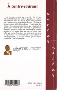 Quatrième de couverture de « A CONTRE-COURANT »