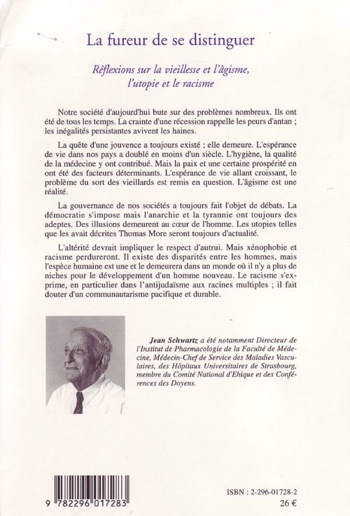 Quatrième de couverture de « LA FUREUR DE SE DISTINGUER »