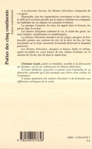 Quatrième de couverture de « HEURES AFRICAINES - CARNET DE ROUTE ET POESIES »