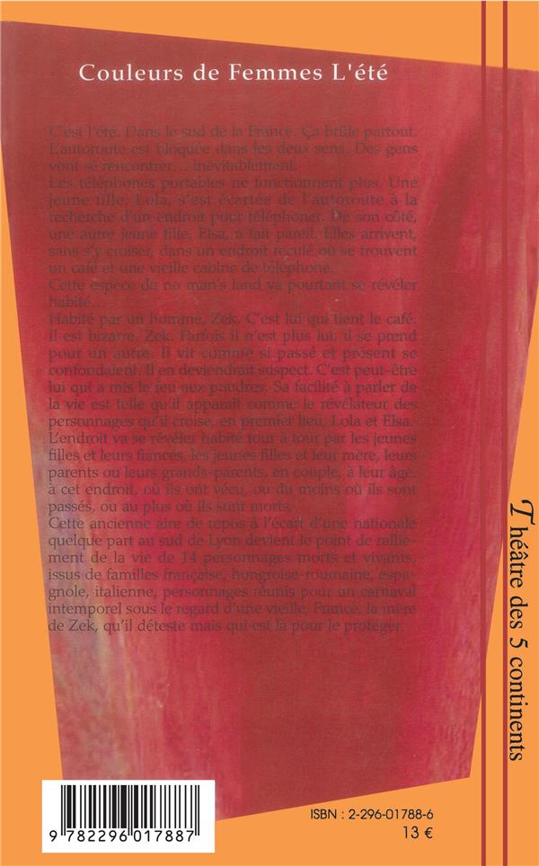 Quatrième de couverture de « COULEURS DE FEMMES : L'ETE »