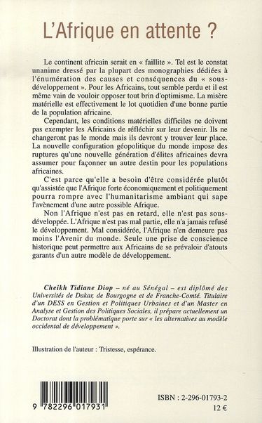 Quatrième de couverture de « L'AFRIQUE EN ATTENTE ? »