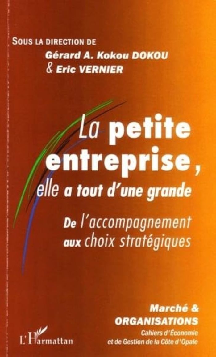 Couverture du livre « LA PETITE ENTREPRISE, ELLE A TOUT D'UNE GRANDE - VOL02 - DE L'ACCOMPAGNEMENT AUX CHOIX STRATEGIQUES » de Dokou Vernier/kokou, librairie Les Contes Infusés à Corte