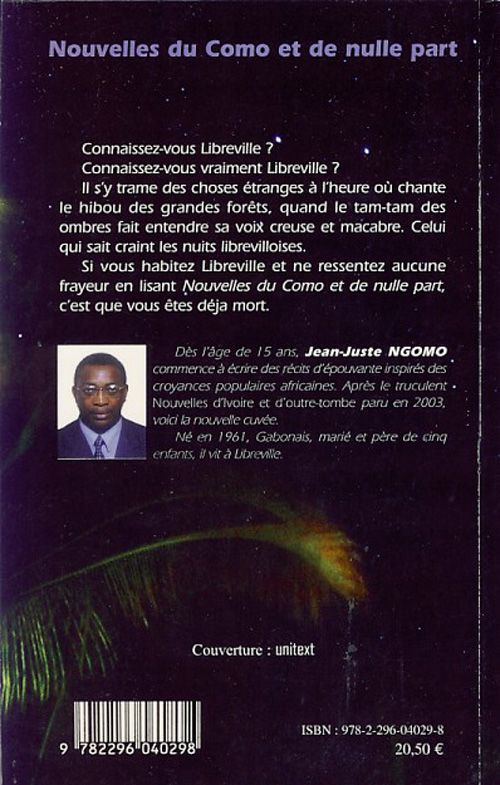 Quatrième de couverture de « NOUVELLES DU COMO ET DE NULLE PART »