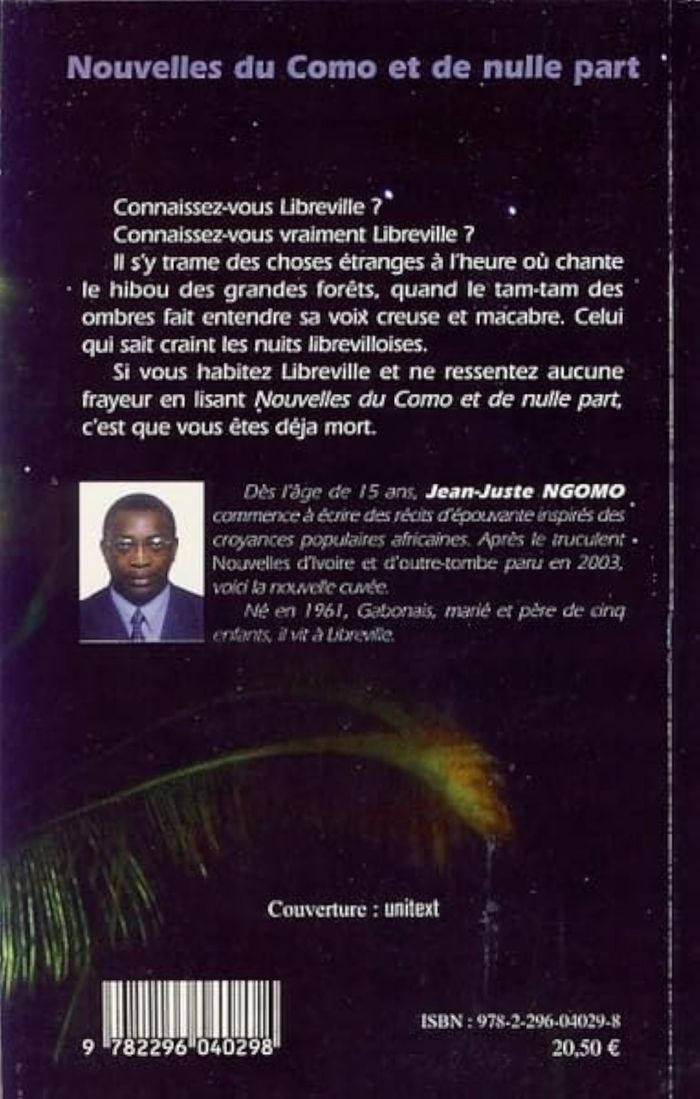 Couverture du livre « NOUVELLES DU COMO ET DE NULLE PART » de Jean-Juste Ngomo, librairie Les Contes Infusés à Corte